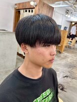 ファルベ(Farbe) ・スパイキーショートブルーブラックフェザーパーマサーフカール