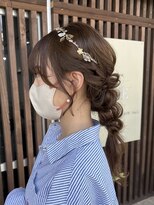 マスカリ(muscali)&nbsp;星華,ヘアセット,ヘアアレンジ,マロンベージュ,小顔,