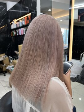 ラピス 渋谷本店(Lapis) ホワイトパールミルクティー/髪質改善/ハイトーン/ケアブリーチ