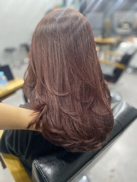 ウェイビー 桜木町店(WAVY) 【ワンカラー】チェリーブラウンカラー