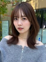 ノイ 銀座(noi)&nbsp;顔周りレイヤーカットくびれヘアミルクティーベージュカラー韓国