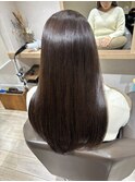 【髪質改善】艶カラー×サラサラナチュラルストレートロング