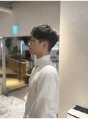 メンズショート大人マッシュ刈り上げ