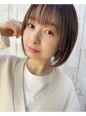 透け感ボブ