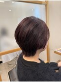 ショートウルフ×ボルドー
