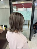 アンブレラカラー　白髪ぼかし　グレージュ