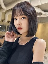 ティア(Tia.)&nbsp;縮毛矯正/髪質改善トリートメント/ミディアムヘア/グレージュ