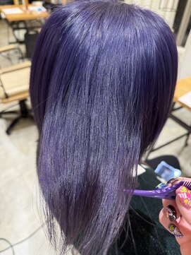 ヘアーエスクールステラ(hair S.COEUR stella) パープルカラー