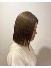 トウカバイエント 南森町(touca by emt) 切りっぱなしボブ*ライトベージュ