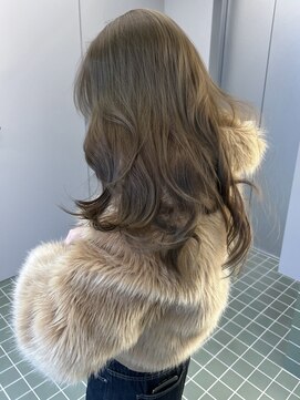 ヌヌ 渋谷 原宿 明治神宮前(nunu) レイヤーカットウルフカットボブグレージュオリーブべージュ