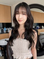 エアー 青山(AIR)&nbsp;韓国ワンホンレイヤーヨシンモリ透明感ブリーチなしカラー