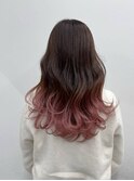 アッシュピンクグラデーション