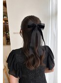 ハーフアップ