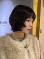 ノラギンザユー(NORA GINZA/U) ウルフボブレイヤーボブミニボブウルフショートハッシュボブ韓国
