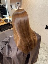 スーリール 福岡別府店(Sourire) 酸性縮毛矯正 艶髪 ストレートロング ロングヘア 髪質改善