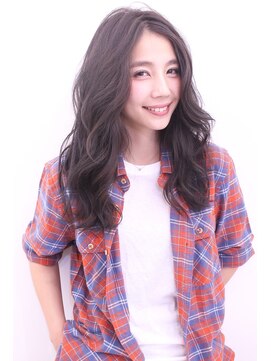 レンク(LENC) Coast.ロング×ラベンダーブラウン×フリンジバング×ノームコア