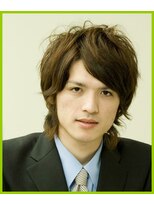 ヘアー リラックス 風香(HAIR RELAX)&nbsp;爽やかアップバング/モテメンズ明るめカラーとトップにパーマ