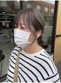 『明るい白髪染め』ハイ透明感グレイカラー