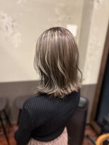 ヘアーメイク アチャ(hair make accha)&nbsp;ハイライト切りっぱなしボブ