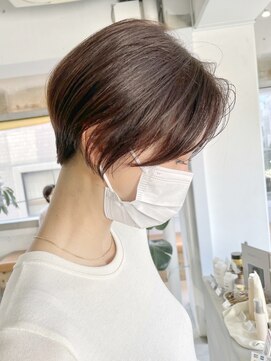 スー 渋谷(suu) 前髪なしショートマッシュショートボブくびれショートボブ