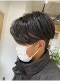 ナチュラルショート ビジネスショート センターパート 無造作