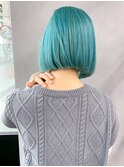 ターコイズボブ_チェリーブラウンフェミニンロング_ba383262