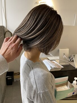 タオ 河原町(Tao) ボブとバレイヤージュ