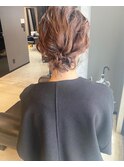 ボブアレンジ シニヨン ヘアアレンジ