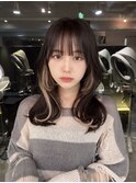 なえなの【ミディアムレイヤーxインナーカラー】