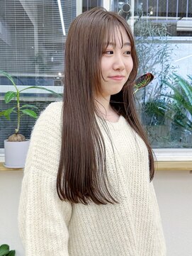 パークレーン アイス イヴェン(park lane ICI yeven) ブリーチなしカラー 赤味消し 明るめグレージュ/momoka