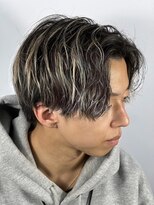 ヒロギンザ 新橋日比谷口店(HIRO GINZA) センターパートメッシュ/マッシュパーマ/ハイライト/ウルフ/波巻