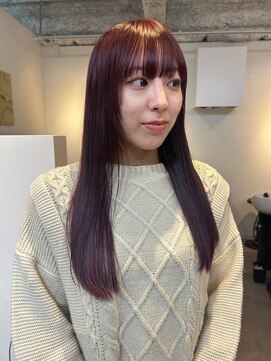 パーク 福岡天神西通り店(parc) ワインレッド　ボルドーカラー　レッドカラー