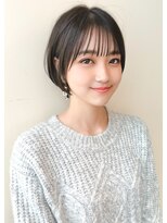 ルエ(rue) 大人ショートボブ丸みショートカットマッシュショート前髪あり