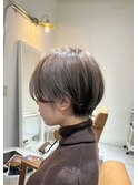 大分ショートボブ顔まわりレイヤーカット髪質改善カラー30代