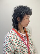 スタイル 茅ケ崎(STYLE)&nbsp;【ハクラ】ウルフ マレットヘア ウルフパーマ 黒髪ウルフ