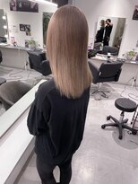 キング 枚方店(K!ng)&nbsp;ハイライトカラーミルクティーベージュケアブリーチダブルカラー