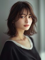 アルトリスト(Altruist Aging×HAIR&SPA)&nbsp;★ダークアッシュ大人ガーリーボブ着物ミディアムレイヤーカット