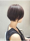 【上尾/ショート】ピンクベージュ×ショートボブ