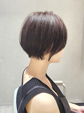 ユトリ ヘアーアンドスパ(YUTORI hair&spa) 【上尾/ショート】ピンクベージュ×ショートボブ
