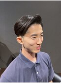 ビジネスフォーマル ツーブロックショート 七三オールバック