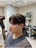 韓国メンズヘア　ニュアンスパーマ　ダウンパーマ