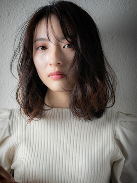 カバーヘア ブリス 志木南口駅前店(COVER HAIR bliss) 黒髪アッシュゆるふわミディアム小顔ボブパーマu志木30代40代!