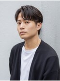 小久保styleフェザーパーマフェザーショートグレーエンドカラー