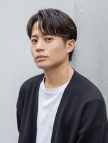 小久保styleフェザーパーマフェザーショートグレーエンドカラー