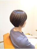刈り上げショート/くすみベージュ/アッシュベージュ