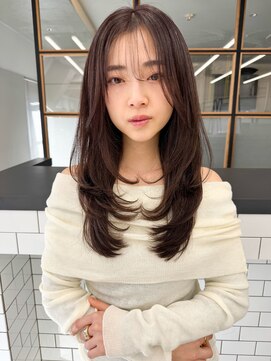 ソア 渋谷(soar) 【艶感★シースルーバング】韓国 髪型 大人可愛いウェーブ巻き髪