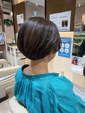 ジール プラス 西明石駅前店(zeal plus) 髪質改善超高濃度水素ケアカラー☆マッシュボブ