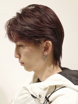 オーシャントーキョー 原宿(OCEAN TOKYO) 色気とエッジを纏う赤髪センターパート