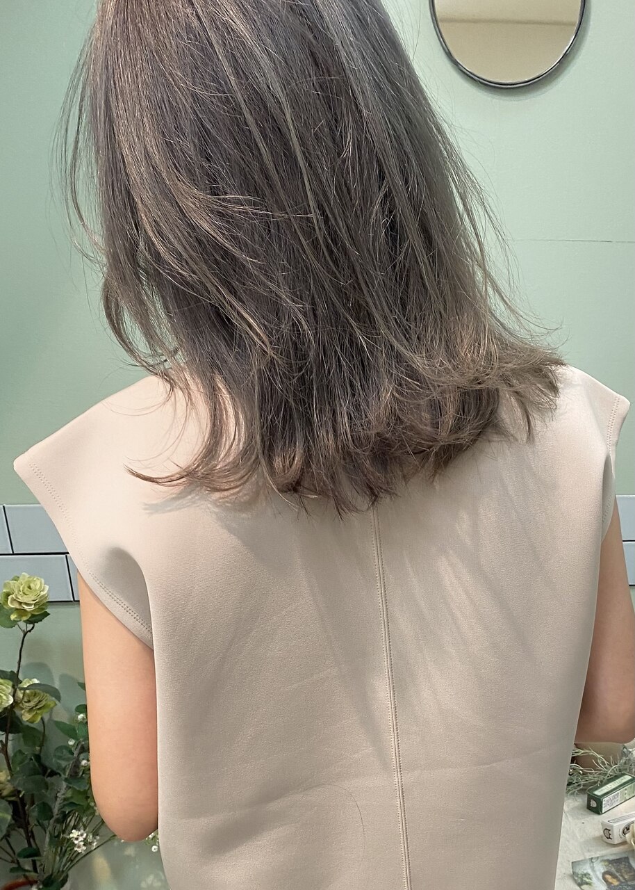 【定番クーポン】カット+白髪ぼかしカラー\12100