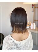 外ハネボブ/インナーカラー/抜け感/簡単仕上げ